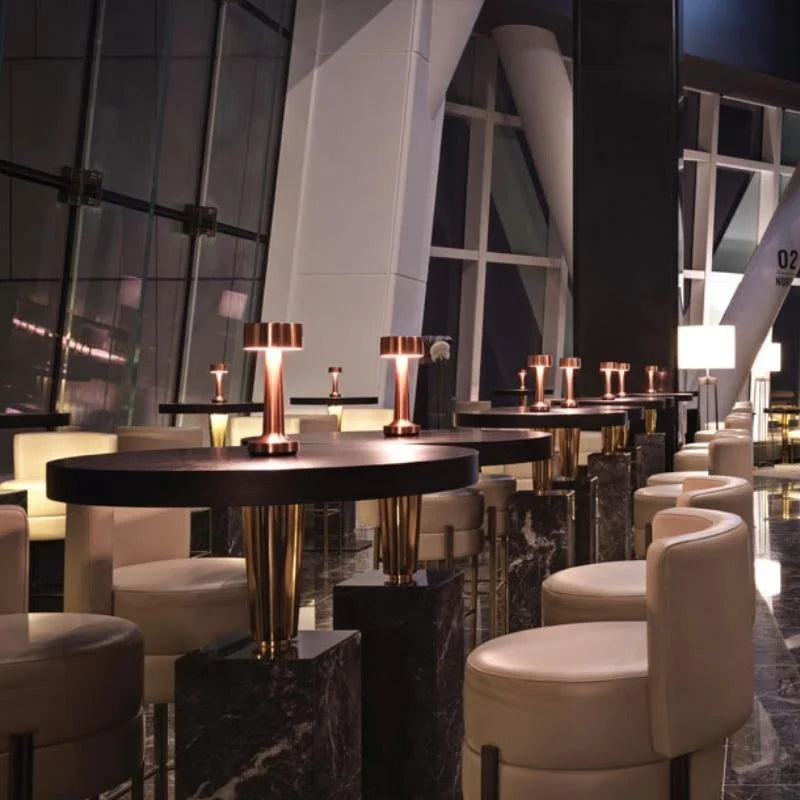 Retro Rechargeable LED Metal Table Lamp