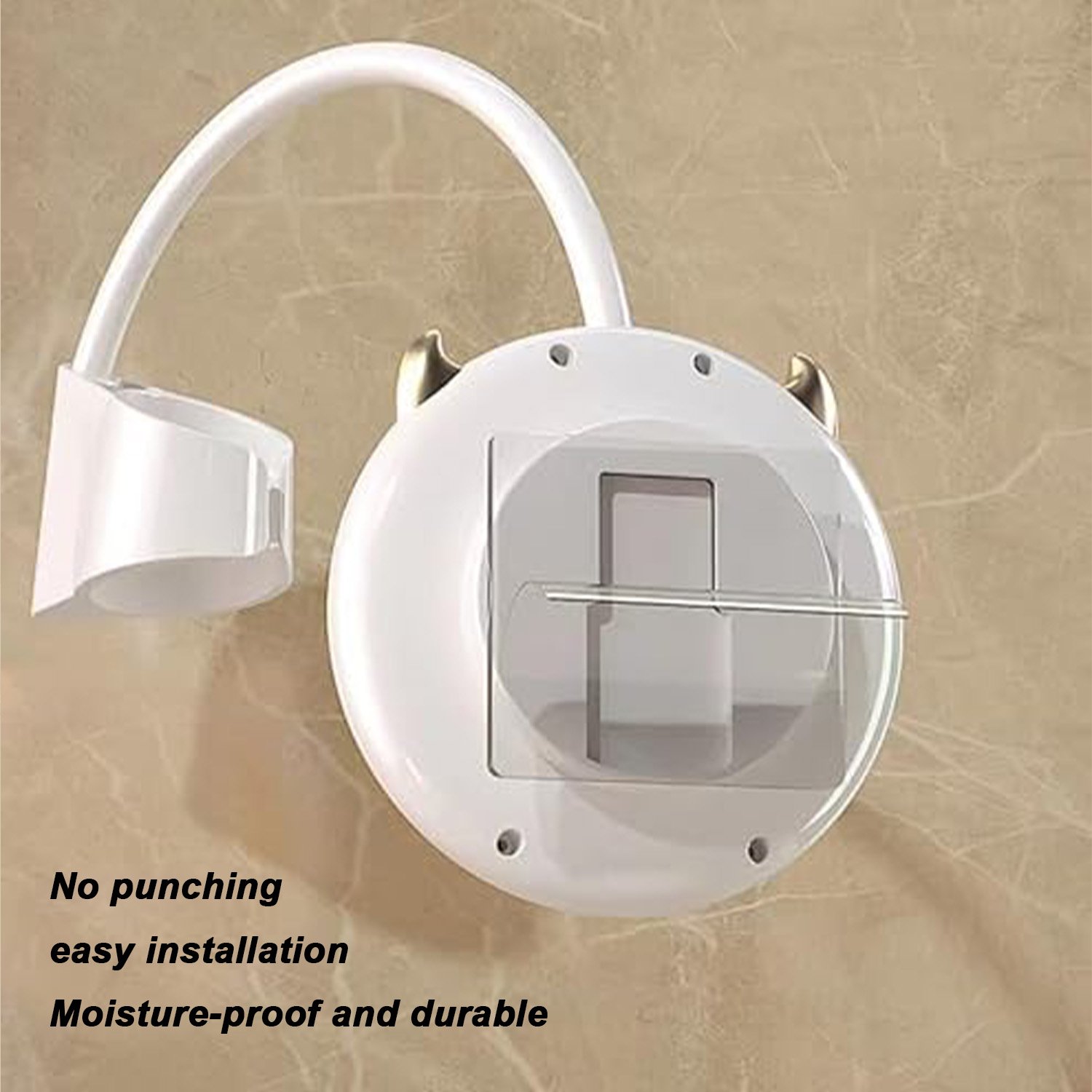 No Punching Bathroom Hair Dryer Holder