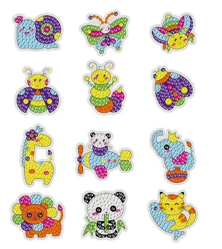 DIY children's free stick cartoon diamond painting