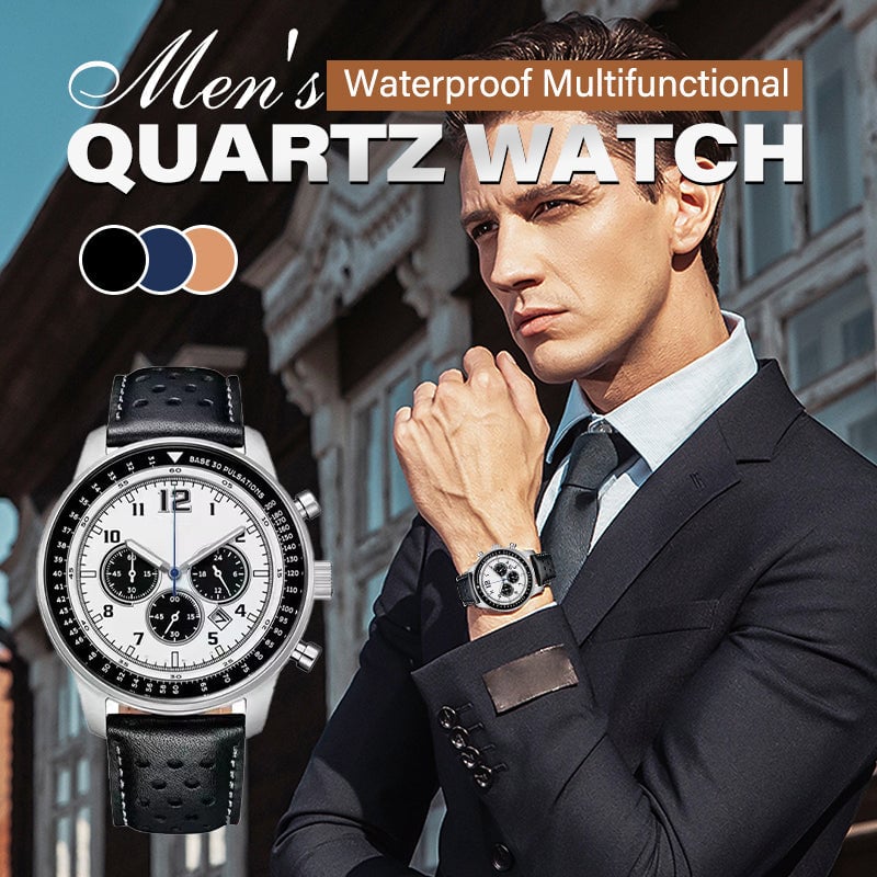 Men's Waterproof Multifunctional Quartz Watch