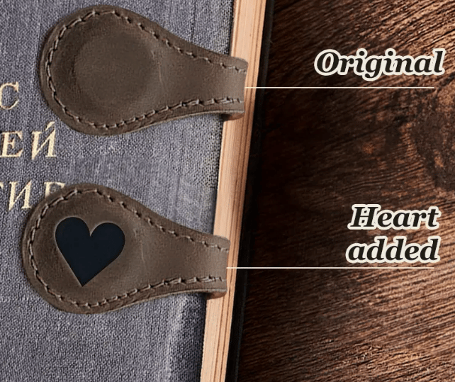 TimelessMark–Personalized Magnetic Leather Bookmark