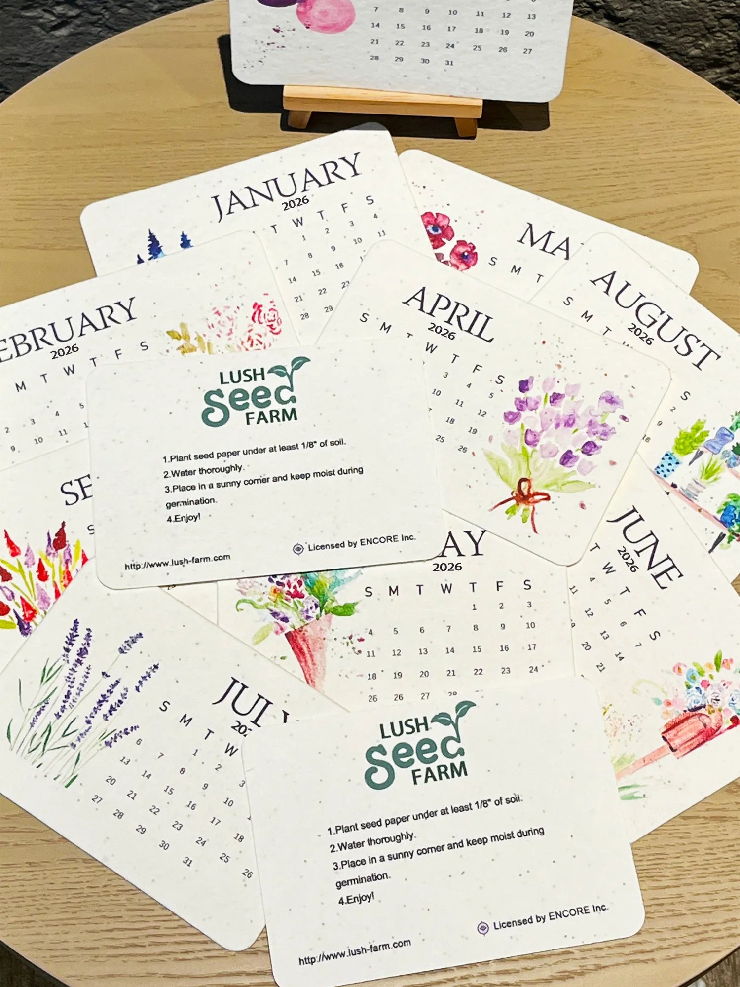🌱Eco-Friendly Plantable Love Seed Calendar 2026