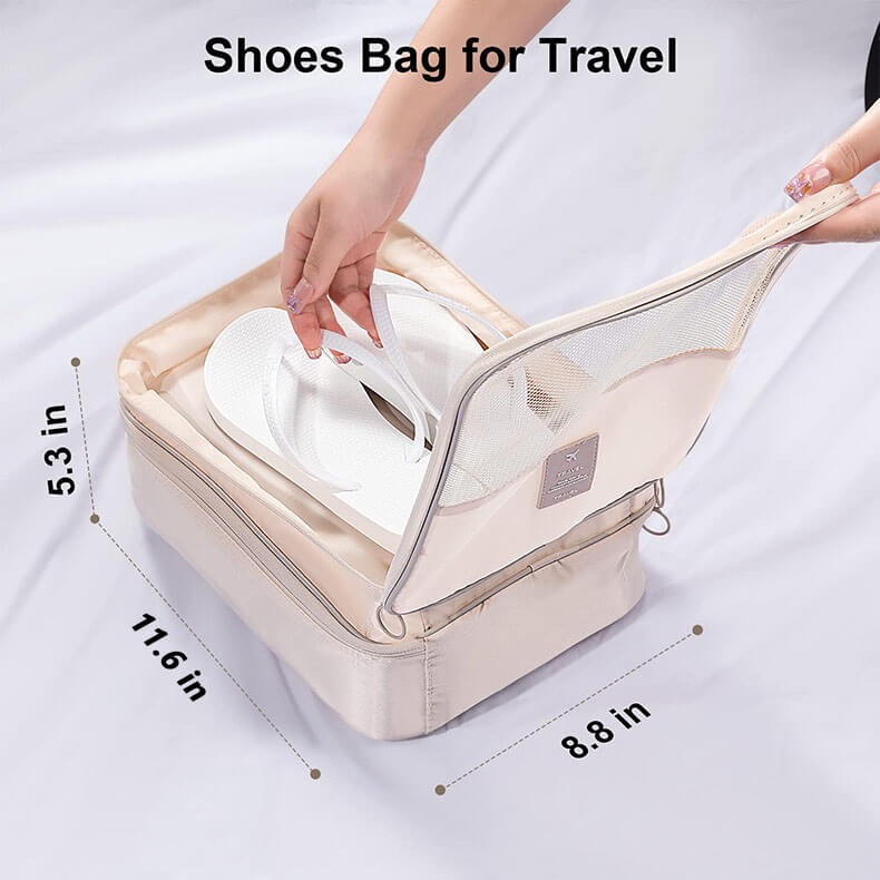 Shoe Bag Holds 3 Pair of Shoes for Travel and Daily Use Storage Pouch
