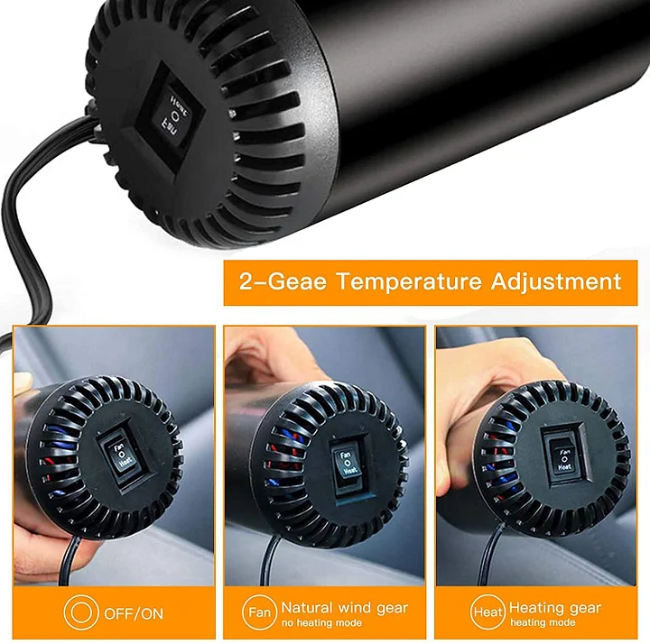 2 in 1 Car Heater Windshield Fan Defroster