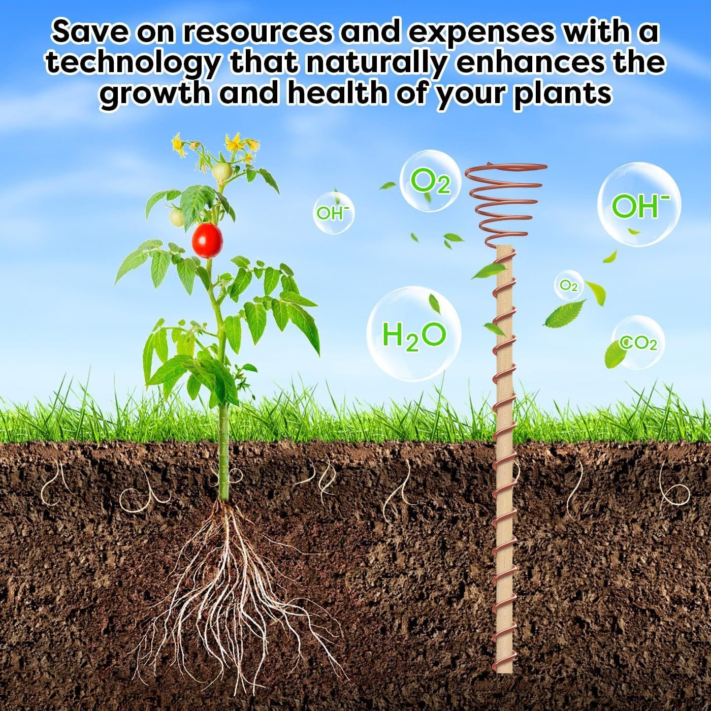 One Thread - Electro Culture Copper Antenna