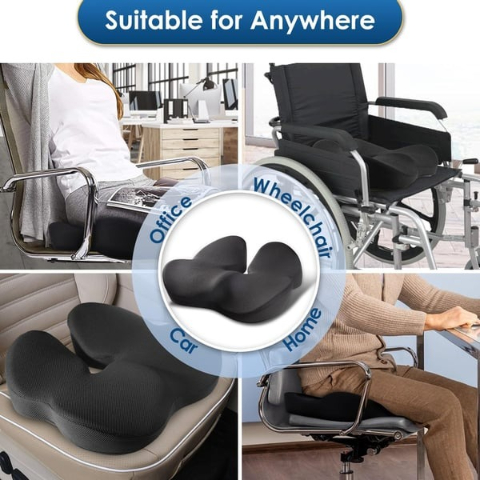 Ergonomic Memory Foam Seat Cushion