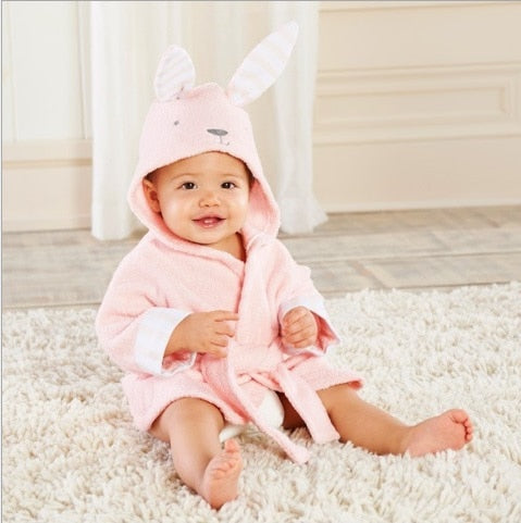 Hooded Animal Bath Towel Robes