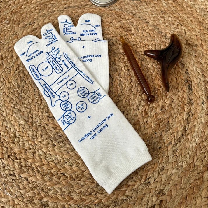 Reflexology Chart Socks