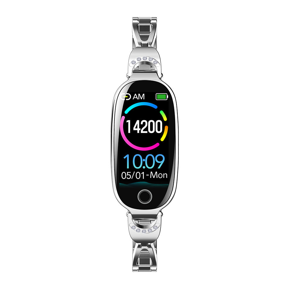 F81 Woman Blood Sugar Blood Pressure monitoring Luxury Diamond Design Fashion Smartwatch