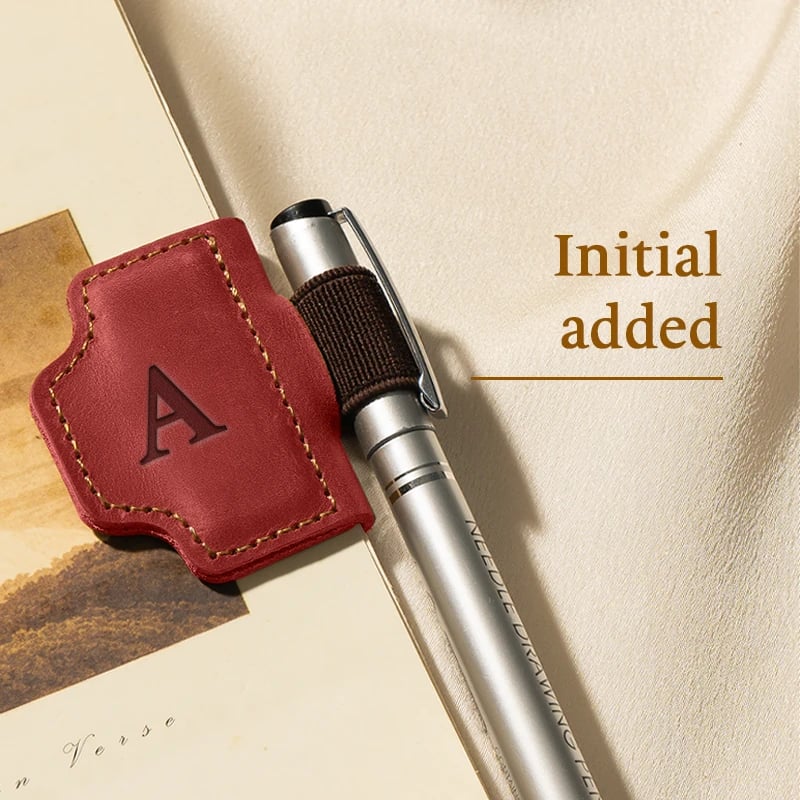 🔥Personalized Magnetic Leather Pen Holder Bookmark