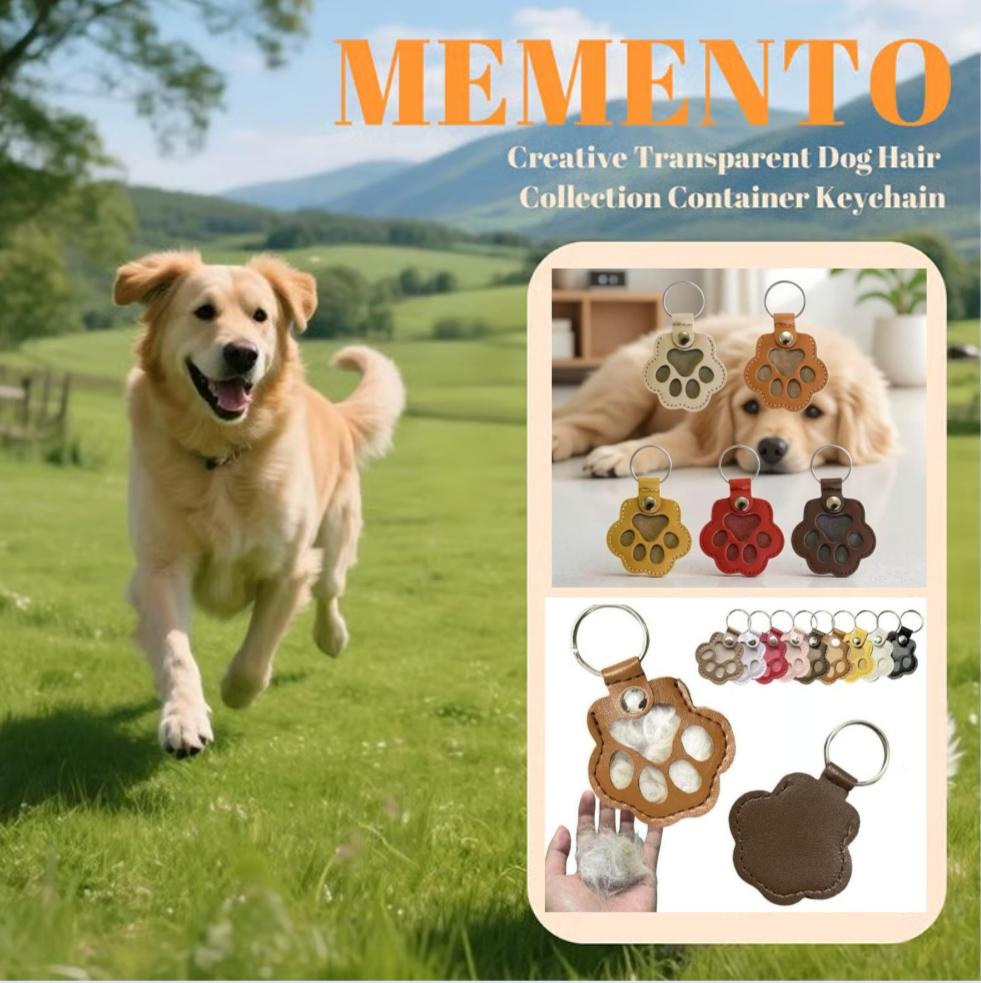 💖Leather Pet Memorial Keychain  🐾 Keep Their Memory Close, Always