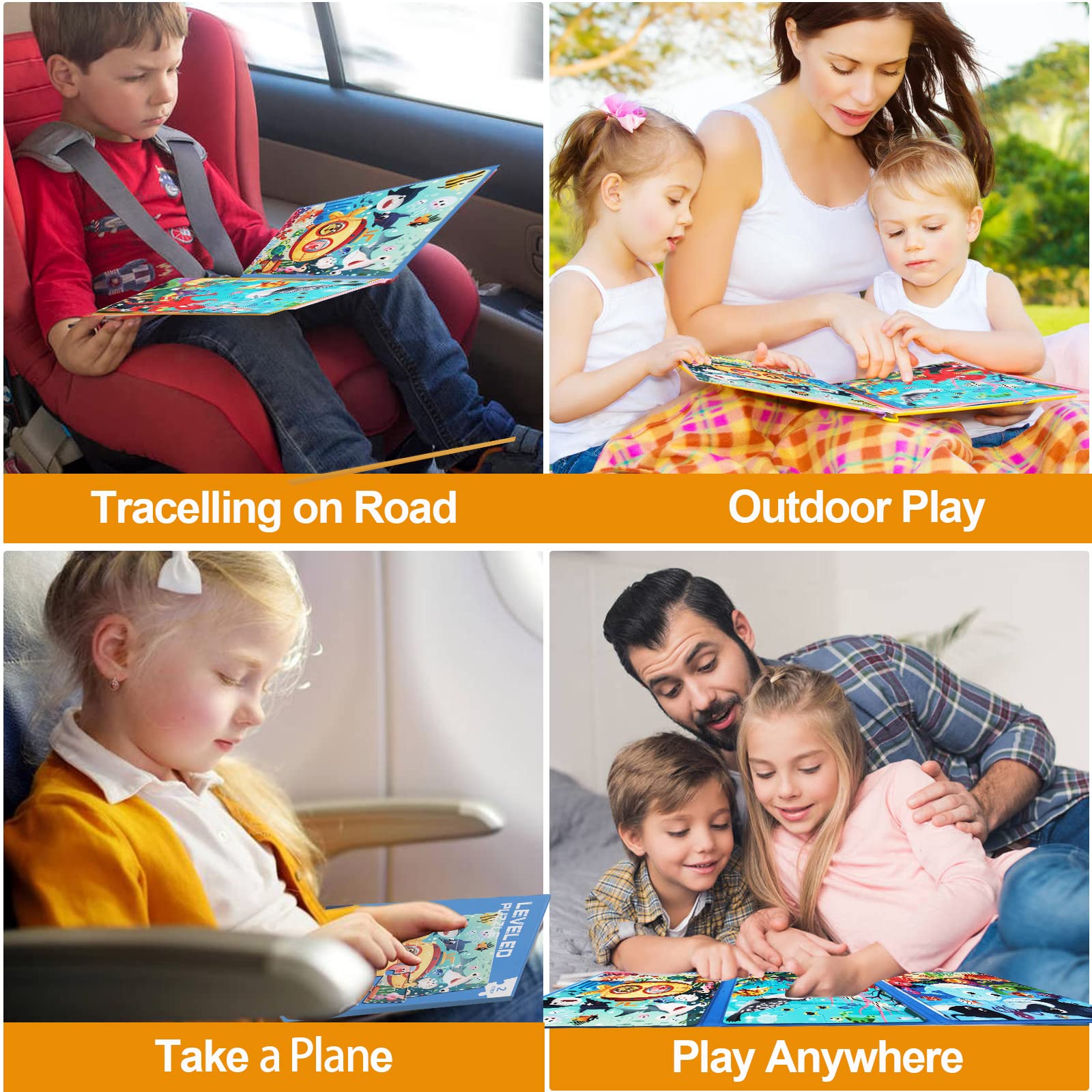 Wooden 3-In-1 Magnetic Advanced Folding Puzzle