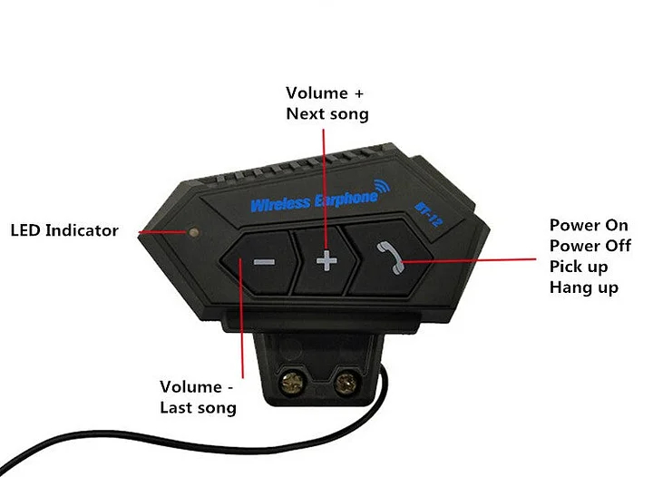 Motorcycle Helmet Bluetooth Headset Wireless Bluetooth Headset