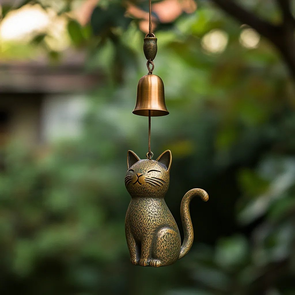 Handmade Retro Cat Wind Chime