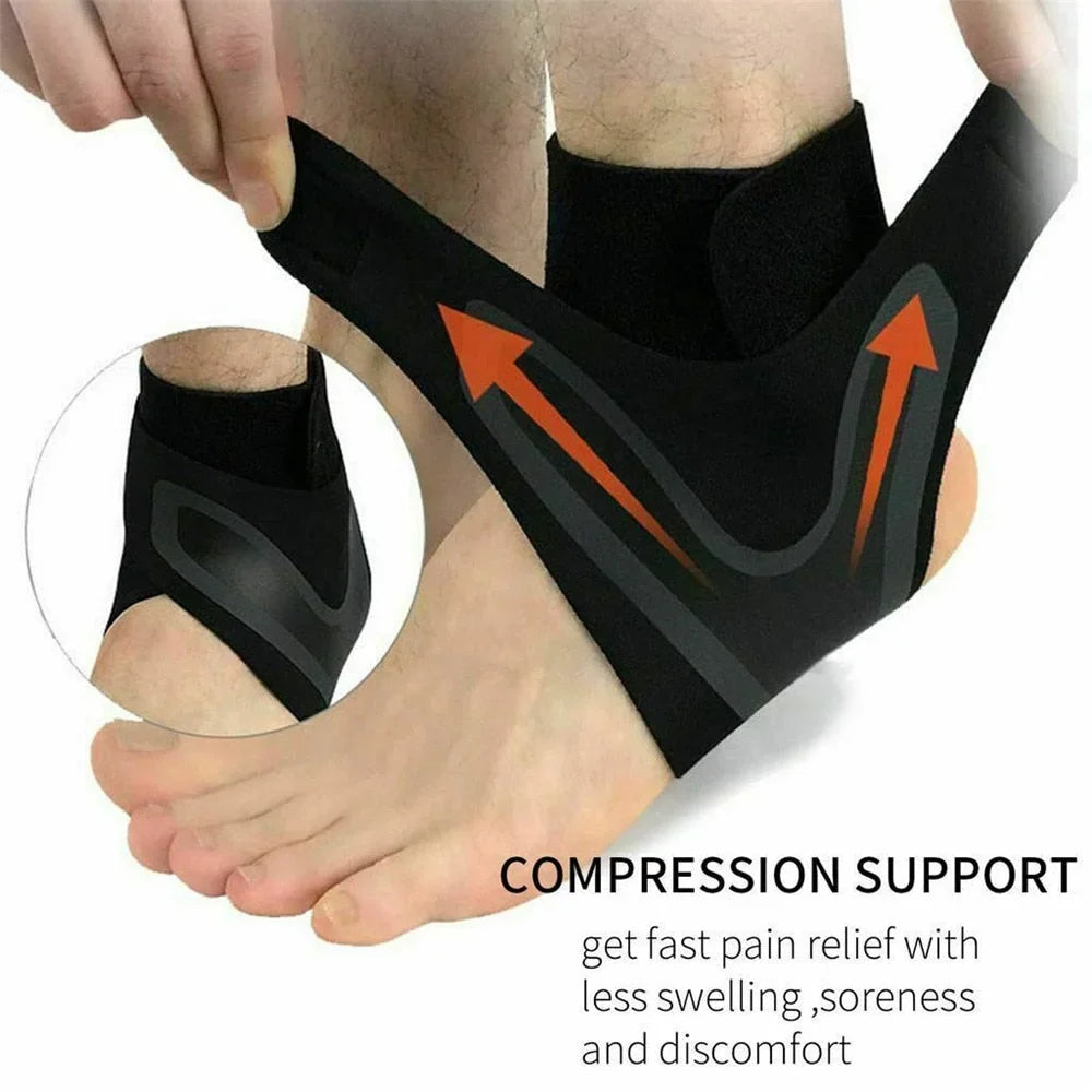 1 Pair Plantar Ankle X Wrap Brace Support Compression Sleeve
