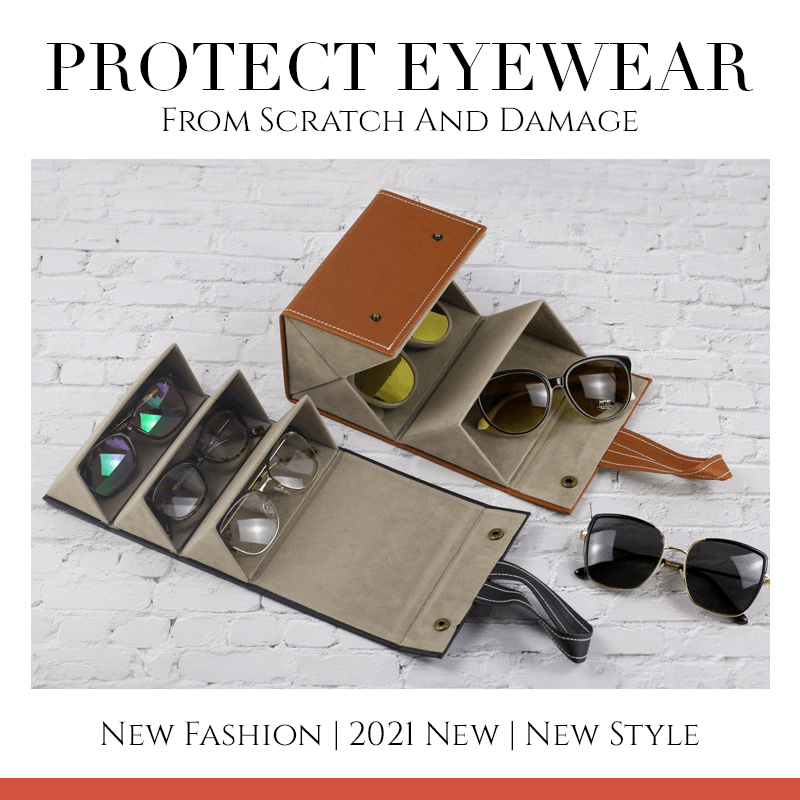 🔥Hot Product-49% OFF👓-Multiple Glasses Leather Storage Case