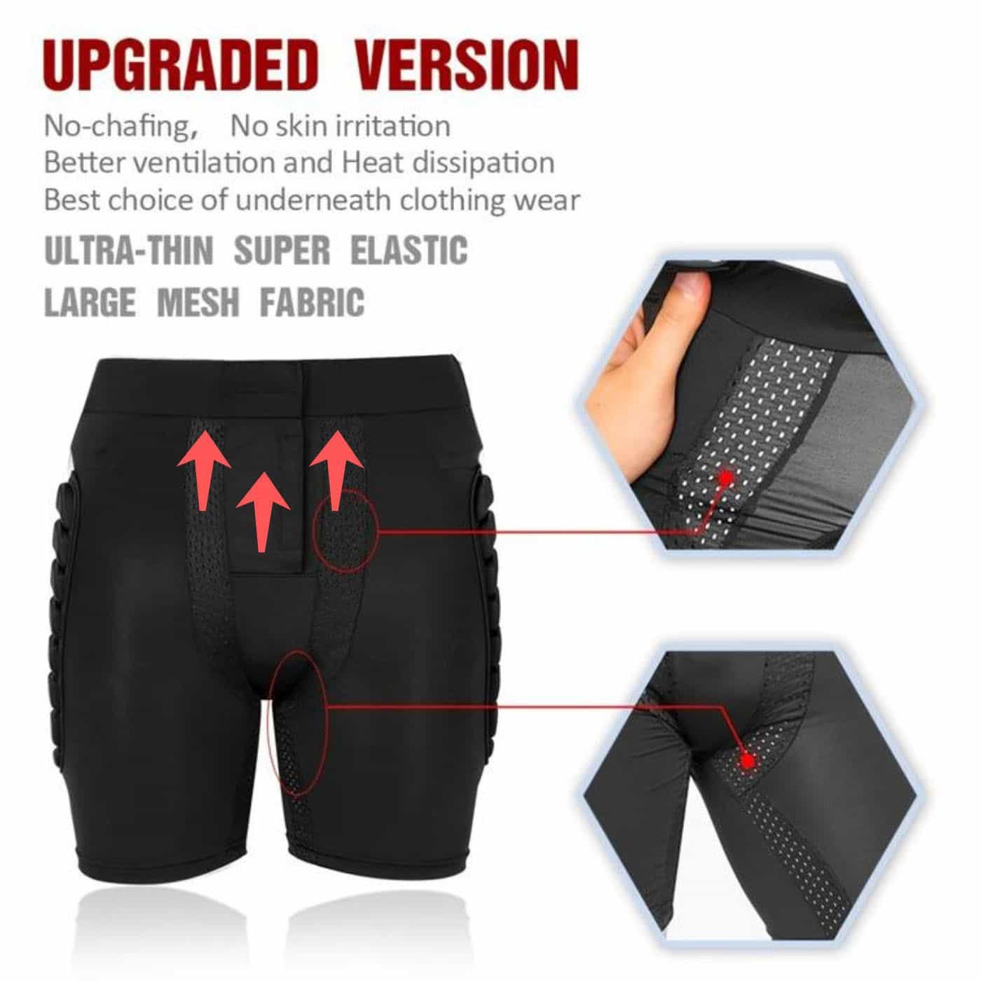 Snowboard and ski impact shorts