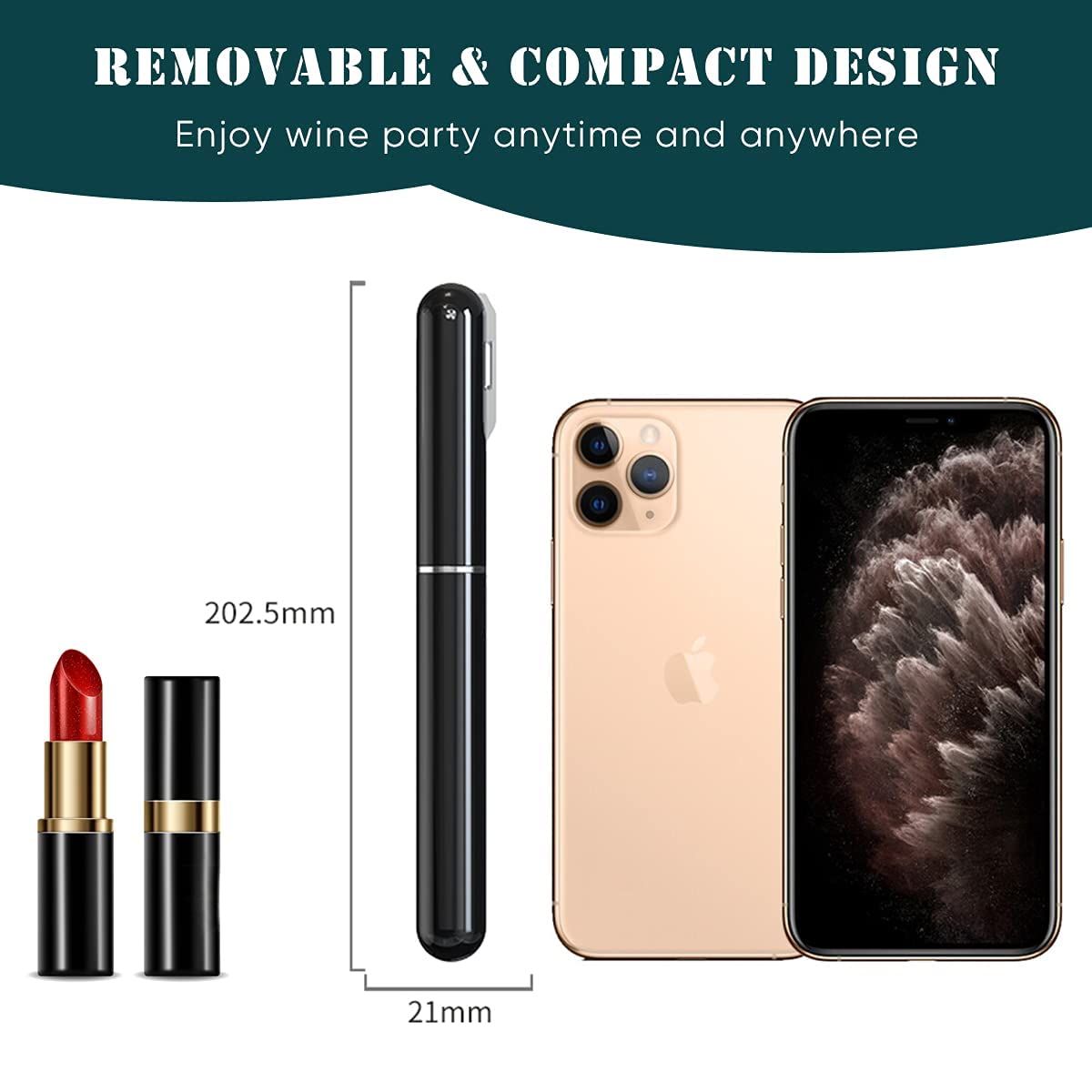 Air pressure wine corkscrew