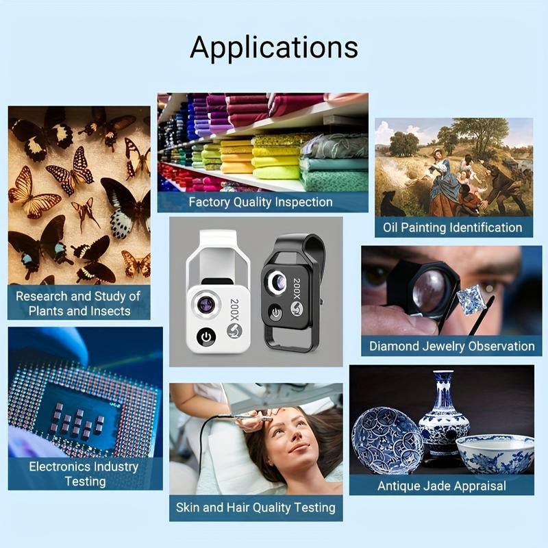 200x Cell Phone Camera Microscope Lens