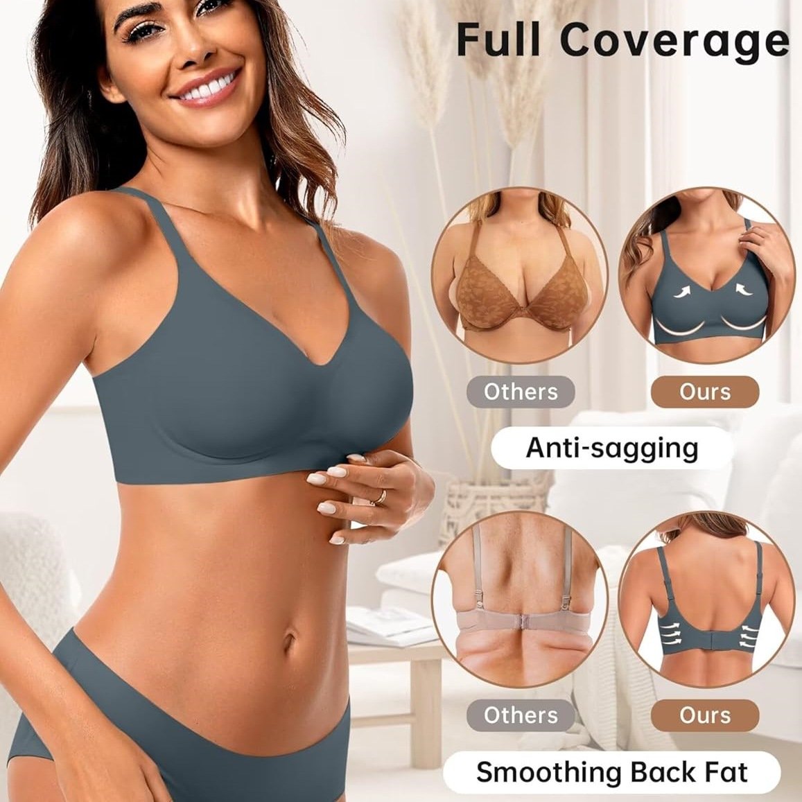 Seamless Soft Support Push Up Bra