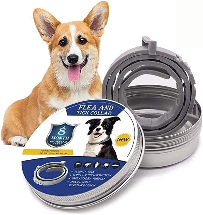 Adjustable Pet Collar with 8-Month Pest Protection and Water Resistant Design
