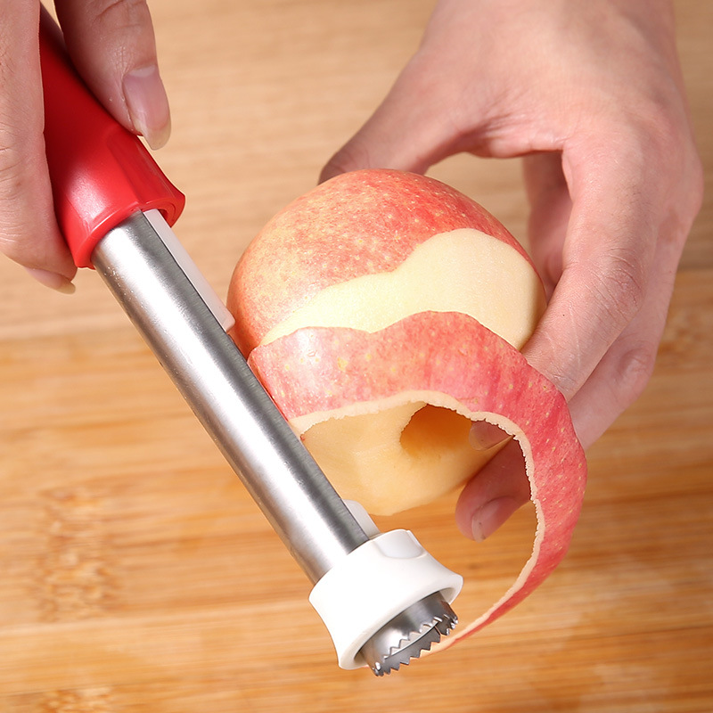 2-IN-1 FRUIT PITTING AND PEELING TOOL