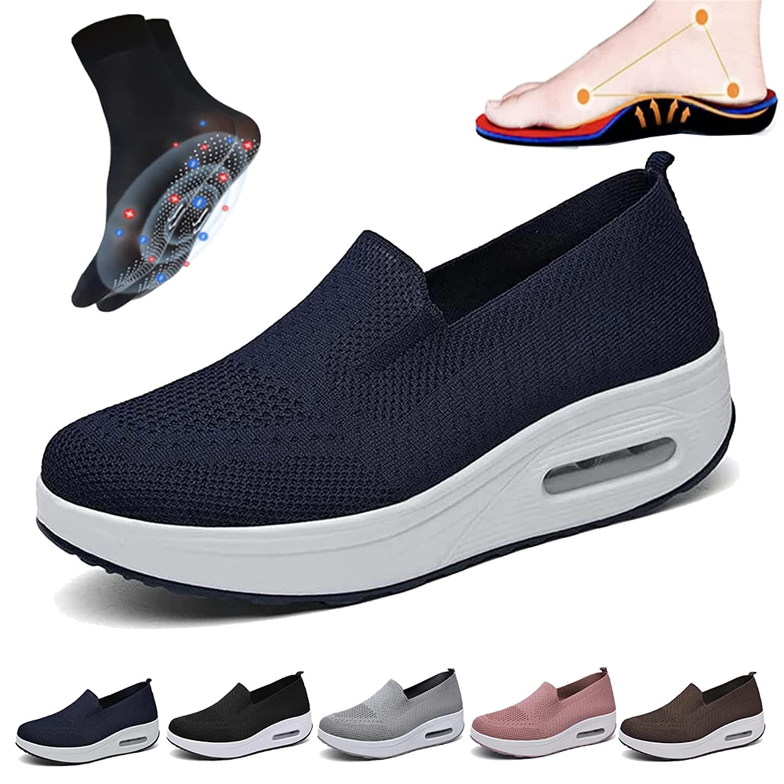Slip-on light air cushion orthopedic Sneakers