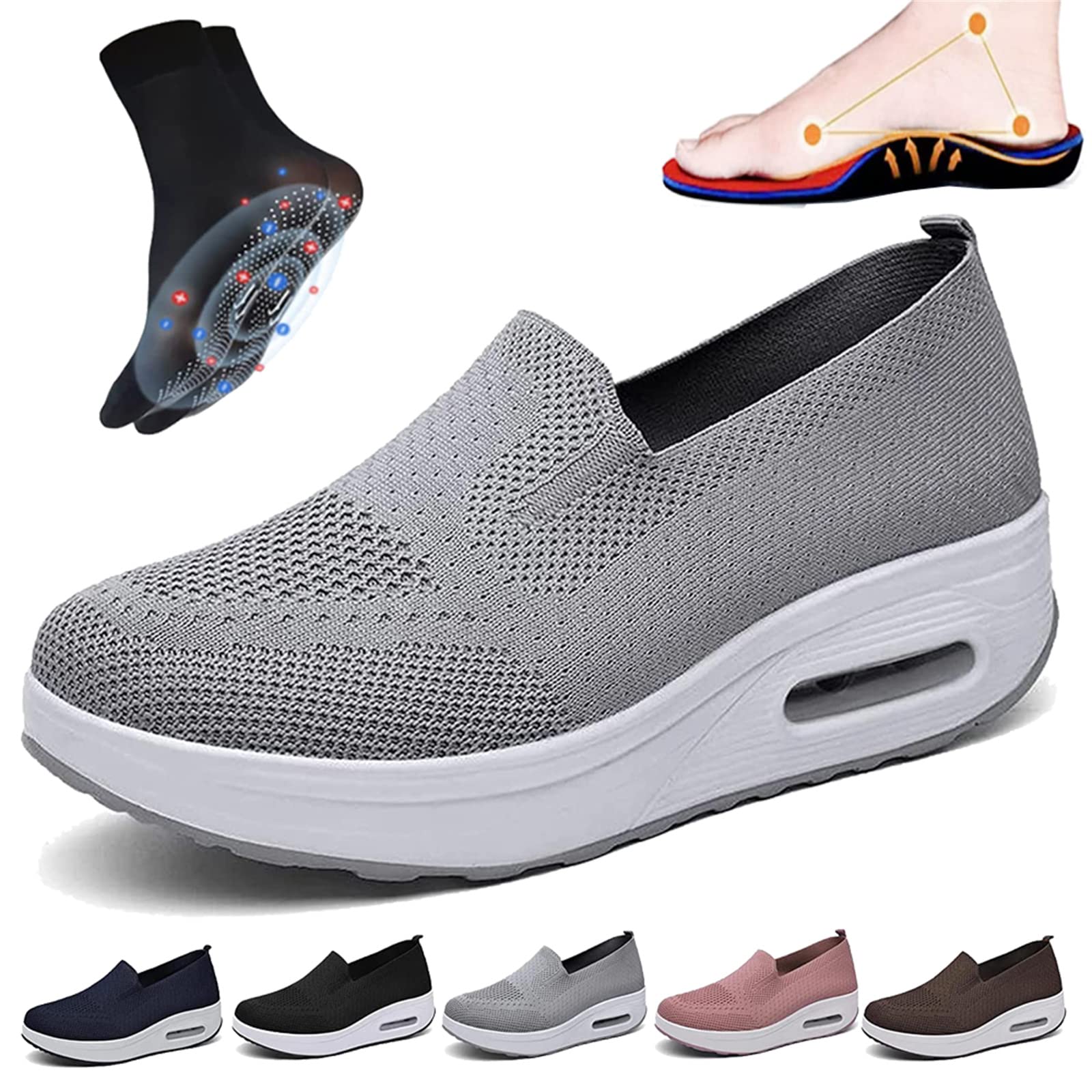 Slip-on light air cushion orthopedic Sneakers