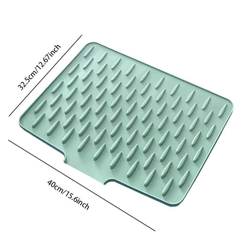 SlopeFlow Pro DryMat: Heat-Proof Silicone Drain Board with GripGuard Tech