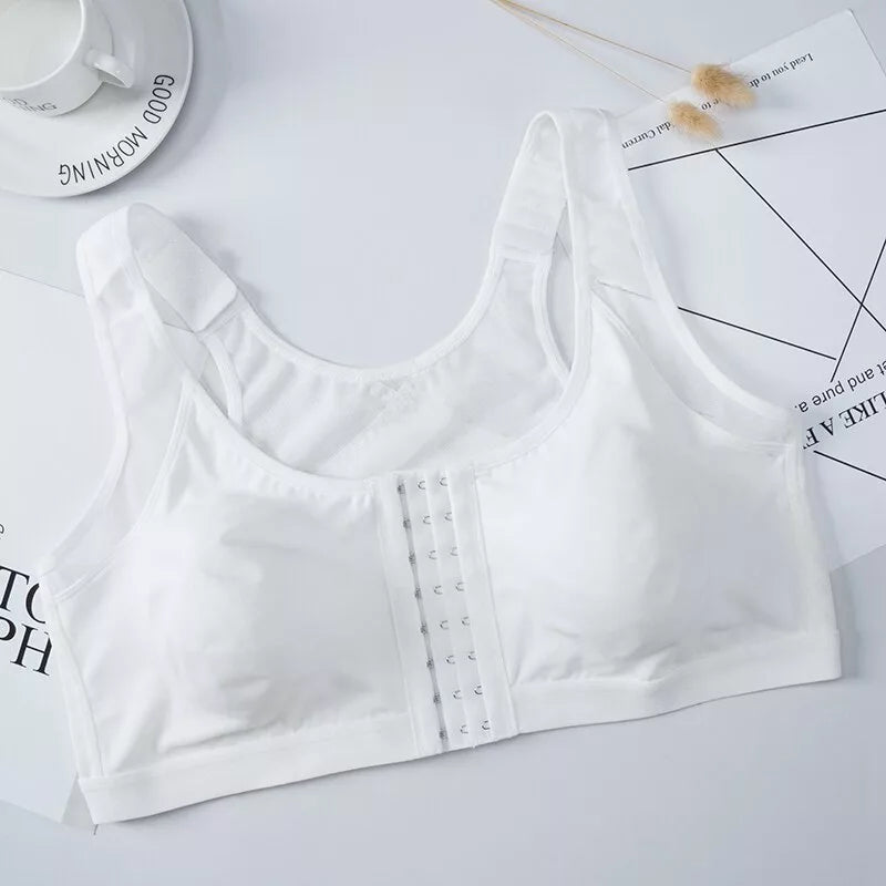 Front Closure Posture Wireless Back Support Full Coverage Bra