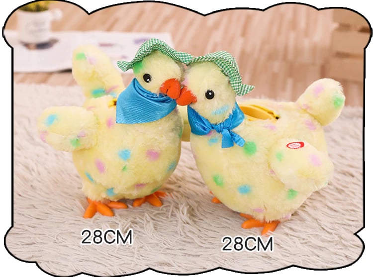 Electric crazy plush chicken