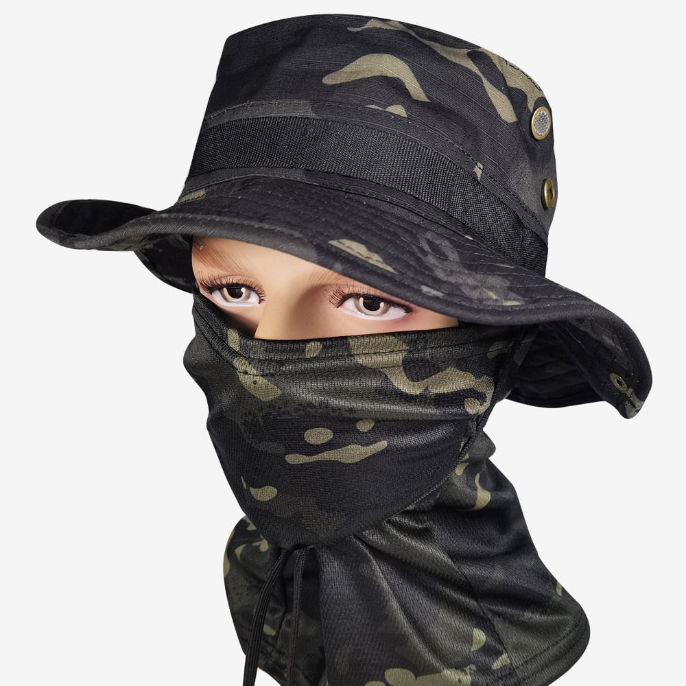 Hot Selling Now & Cooling Neck Gaiter Face Mask Boonie Hat Set!