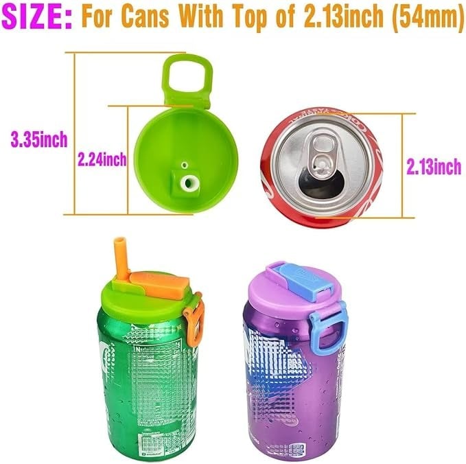 Spill-proof Cup Lid with Straw and Can Holder
