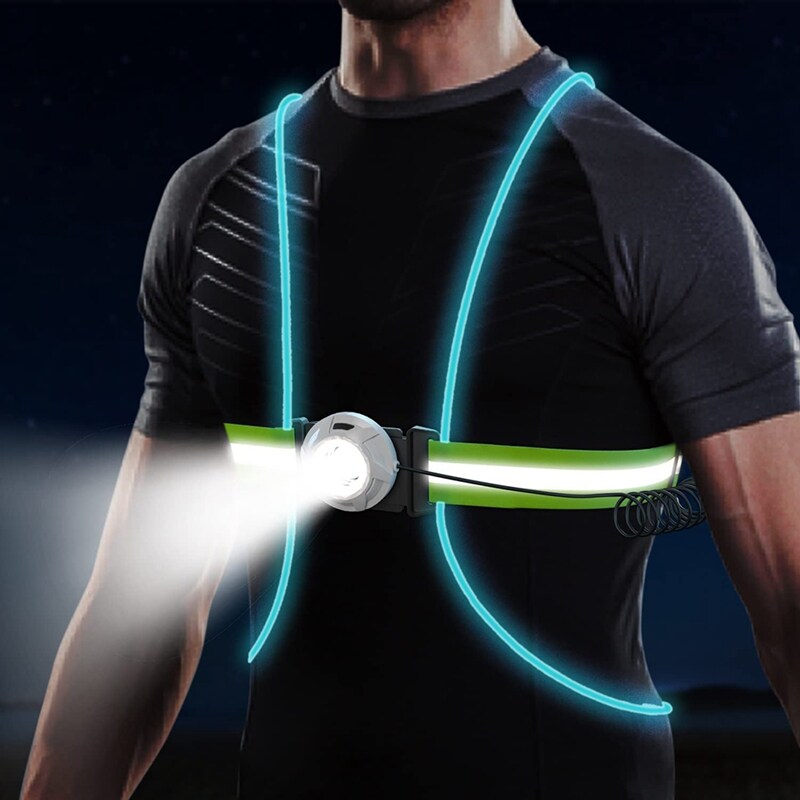 High Visibility Men's / Women's Reflective LED Running Safety Vest
