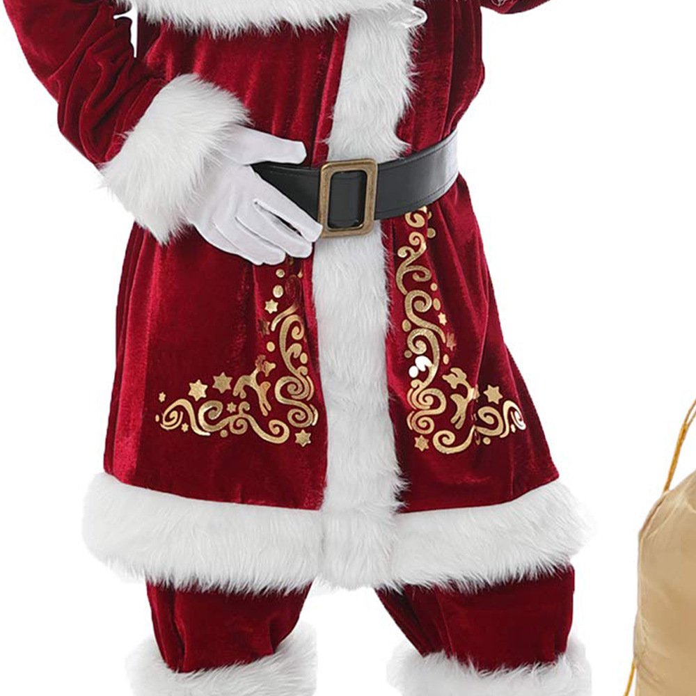 Deluxe Christmas  Outfit Santa Costume For Kids
