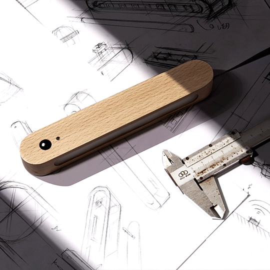 Wooden Rechargeable Induction Lamps - Magnetic Wall Key Holder Motion Sensor Wall Lamp