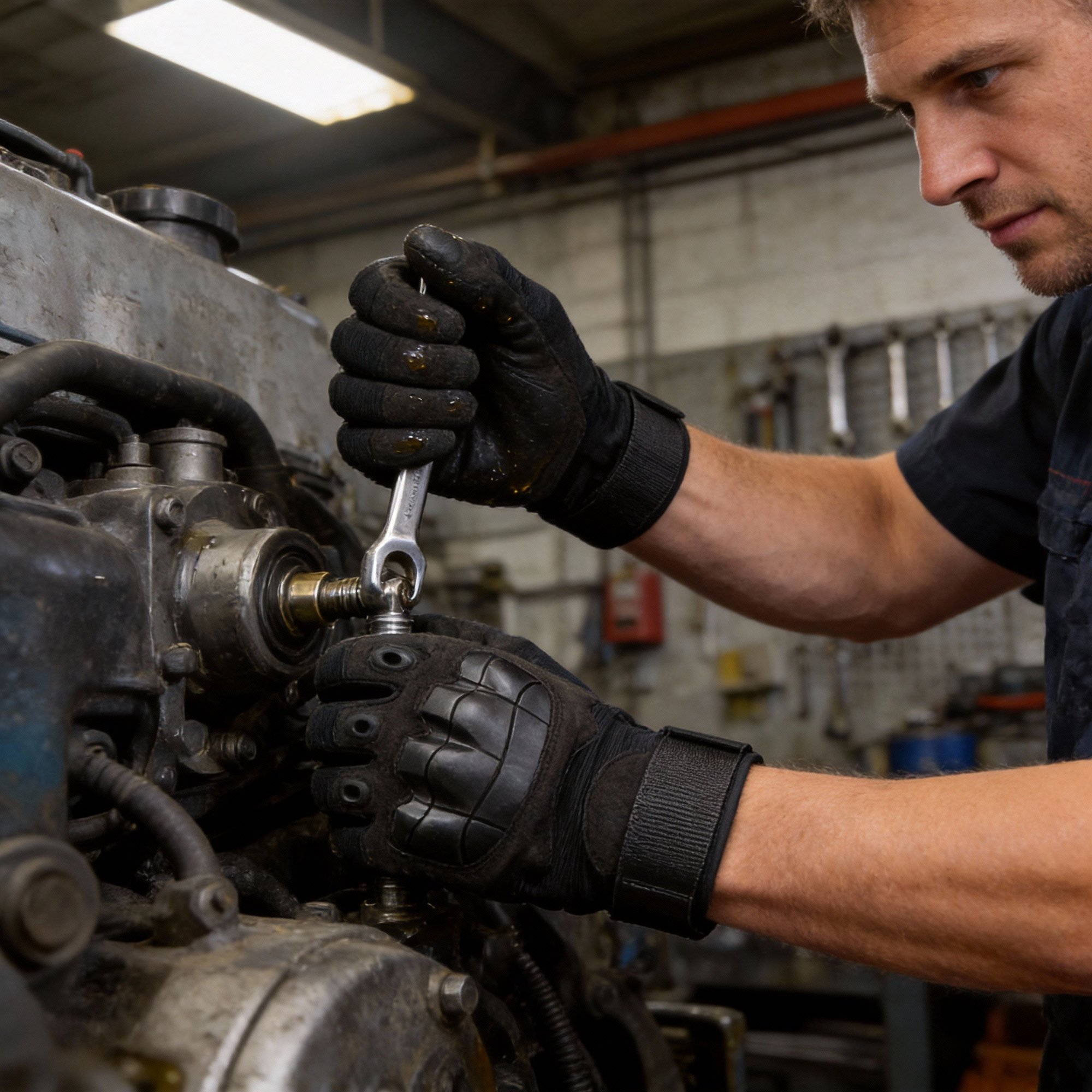 Tactical Full Finger Gloves with Soft Knuckle Protection