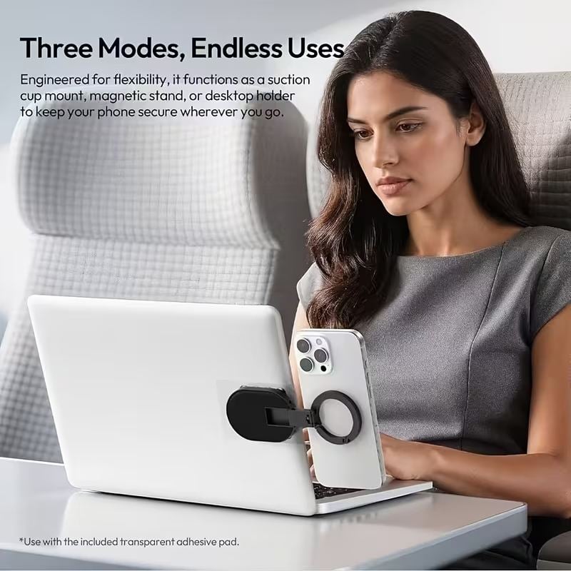 3-in-1 Magnetic Suction Cup Phone Mount – The Ultimate Versatile Holder for Car, Desk & More