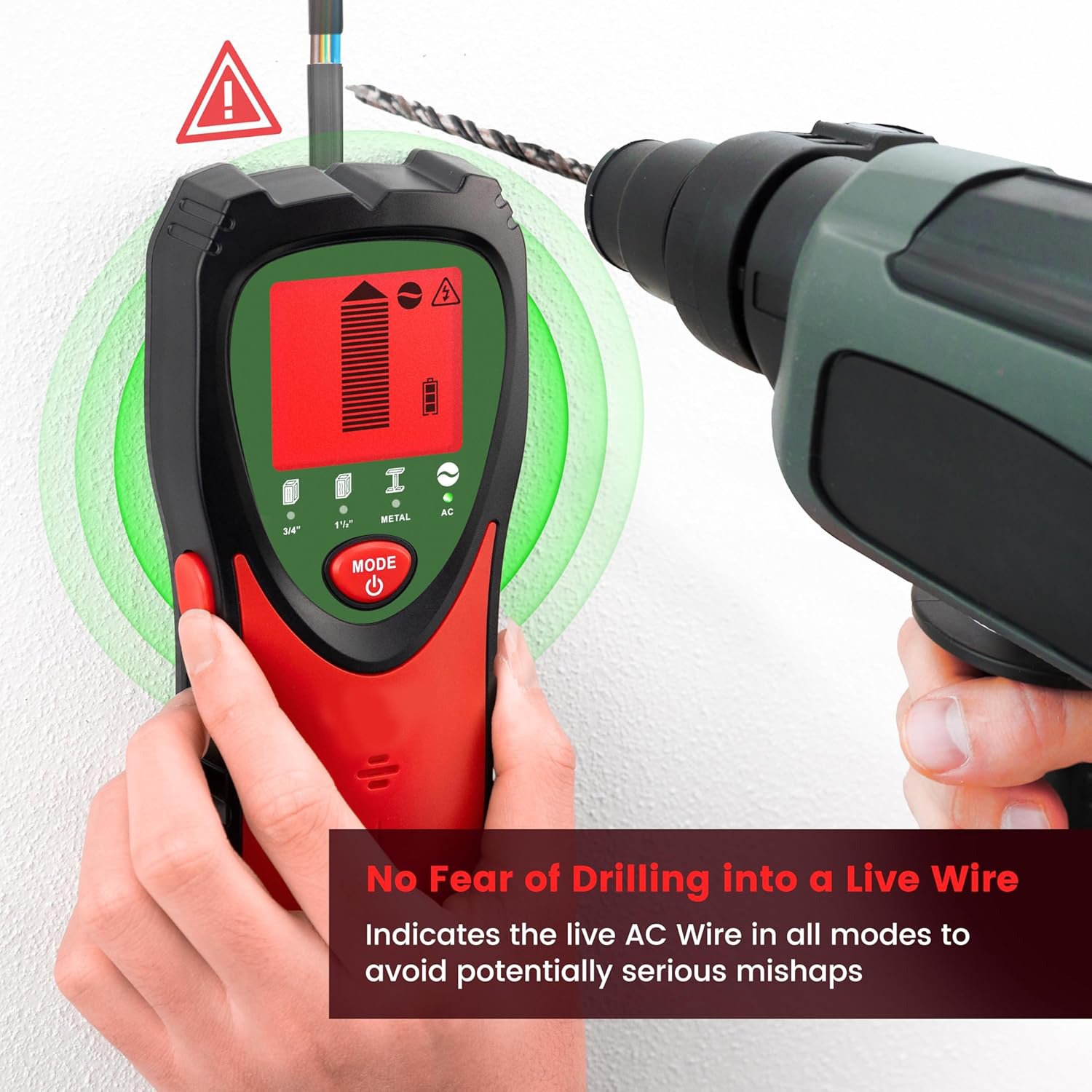 4-in-1 electronic wall post detector