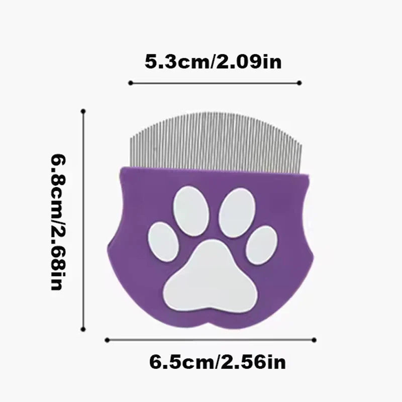 Curved Flea & Grooming Comb for Dogs and Cats