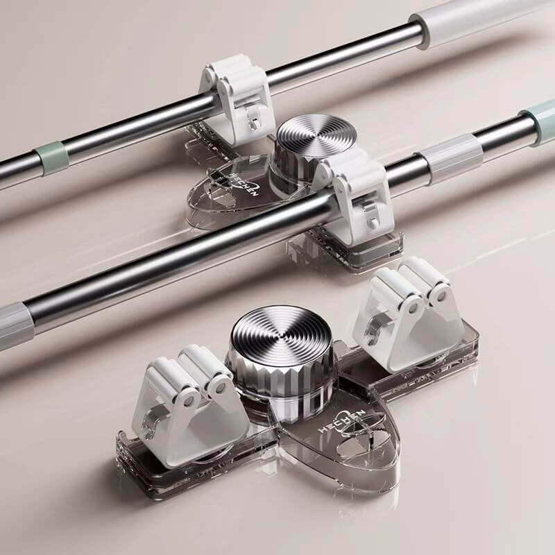 Creative Suction Cup Mop Clamp