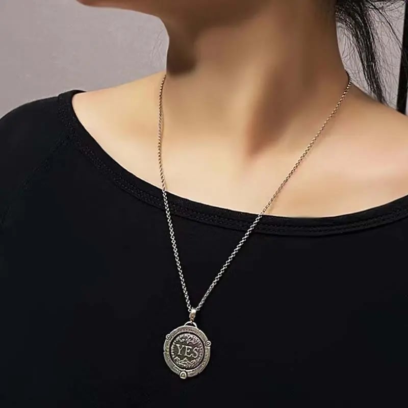[YES or NO]The Decision Coin Necklace - Your Stylish Daily Oracle!