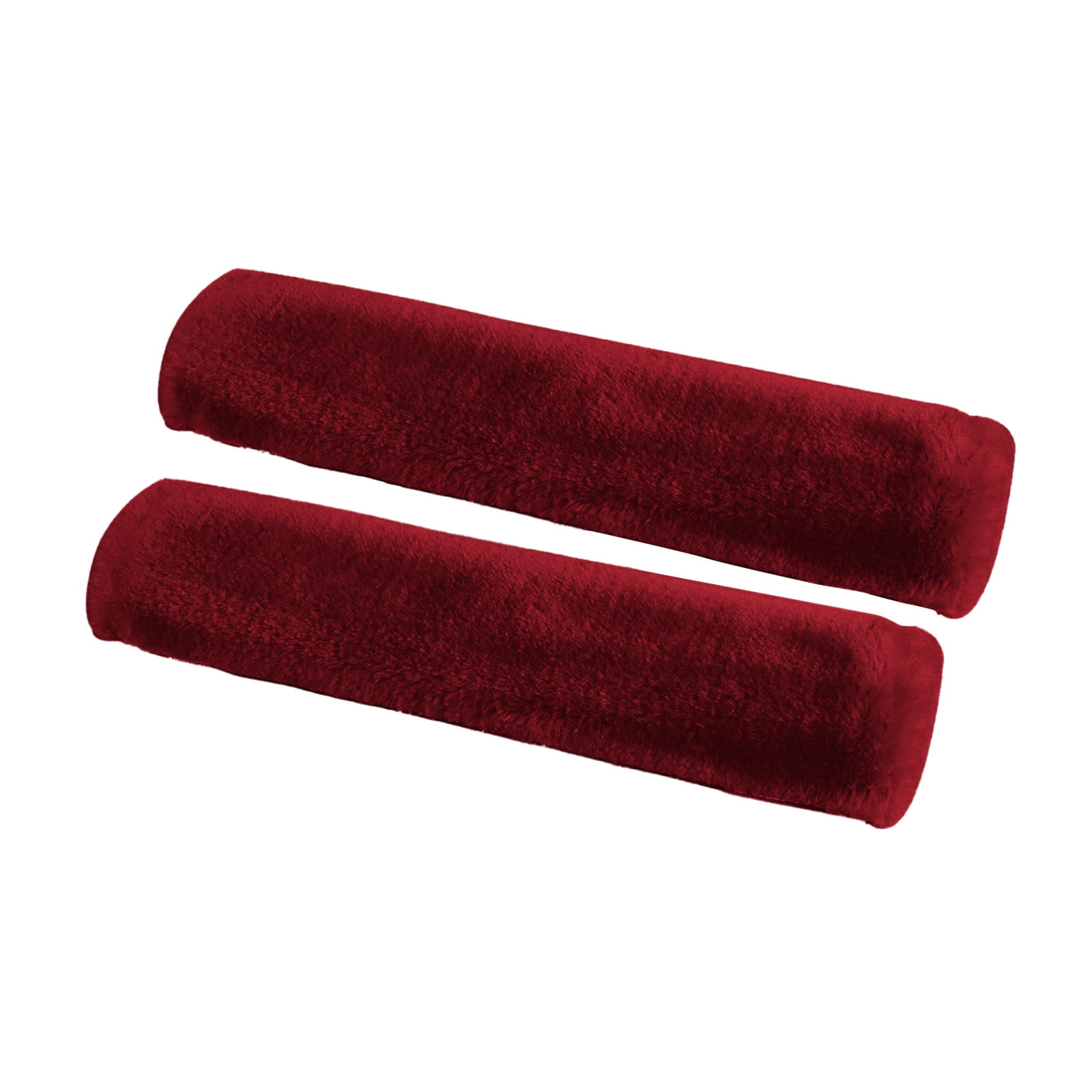 2pcs Soft Faux Sheepskin Cover Seat Belt Shoulder Strap Covers Shoulder Pad for Car & Bag