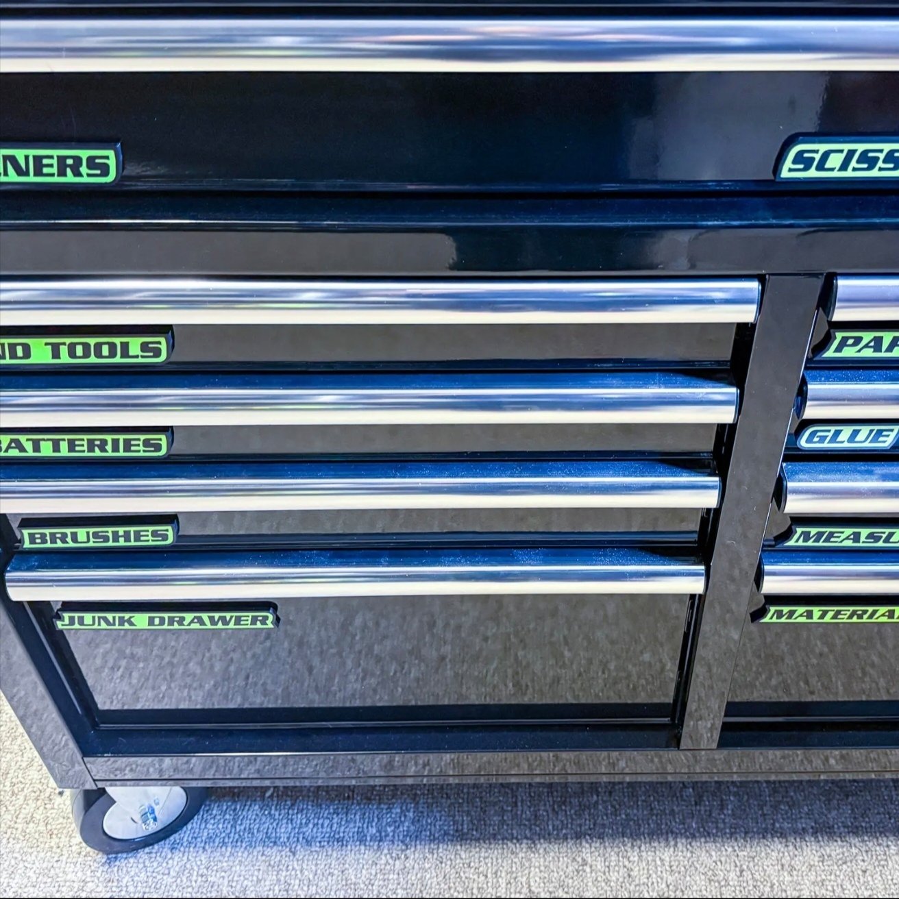 12-Pack Magnetic Toolbox Labels | Organize Your Tools in Seconds! 