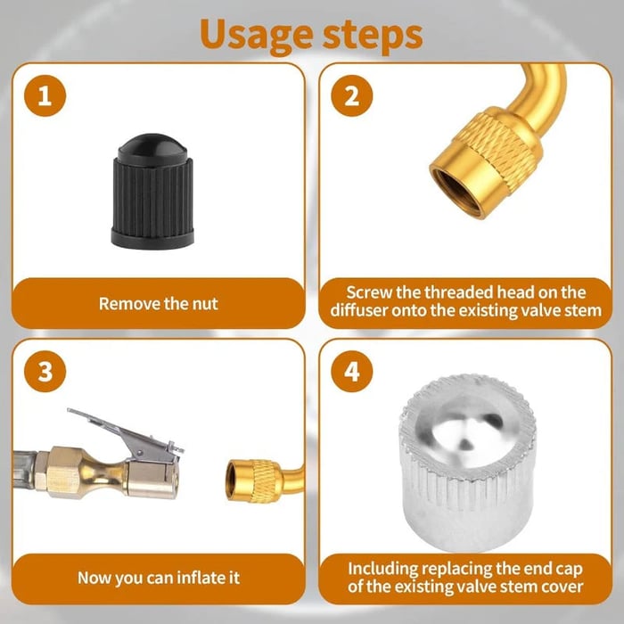 3-Angle Brass Valve Extenders