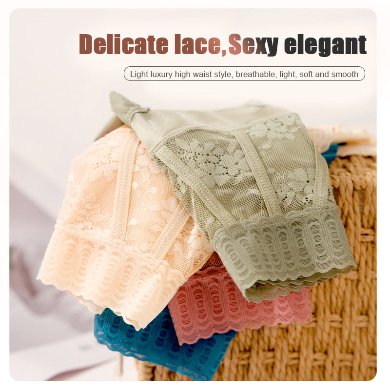 Pay 1 Get 3pcs Sexy Tummy Control Hip Lifting Seamless Ice Silk Panties