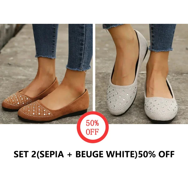 Women's Rhinestone Flat Shoes