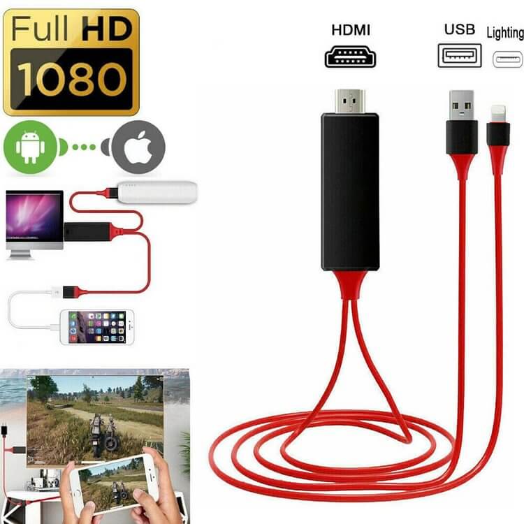 1080P No Lagging HDMI TV Cable No network required for screen casting