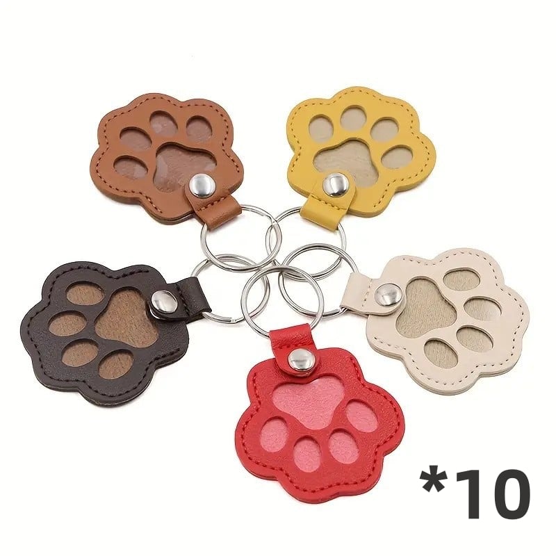 💖Leather Pet Memorial Keychain  🐾 Keep Their Memory Close, Always
