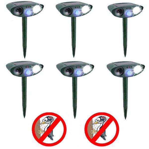 Woodpecker Outdoor Ultrasonic Repeller - Solar Powered